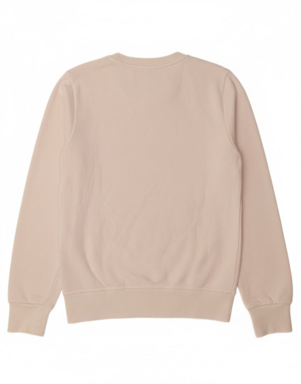 ADIDAS Meninas Graphic Sweatshirt Jumper 11-12 Anos Branco Algodão