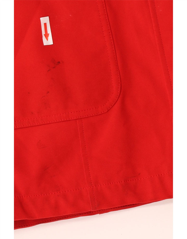 Jaqueta Parka Feminina Calvin Klein com Capuz Reino Unido 10 Pequeno Poliéster Vermelho
