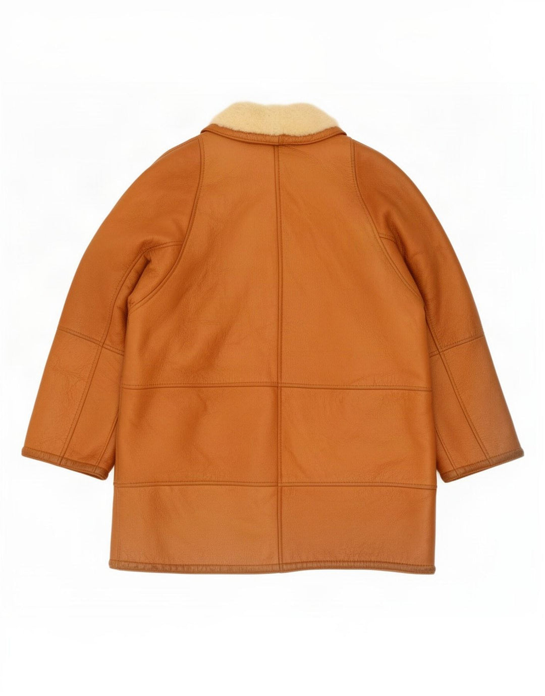 Casaco feminino de shearling grande da Anfor IT 46 grande bege