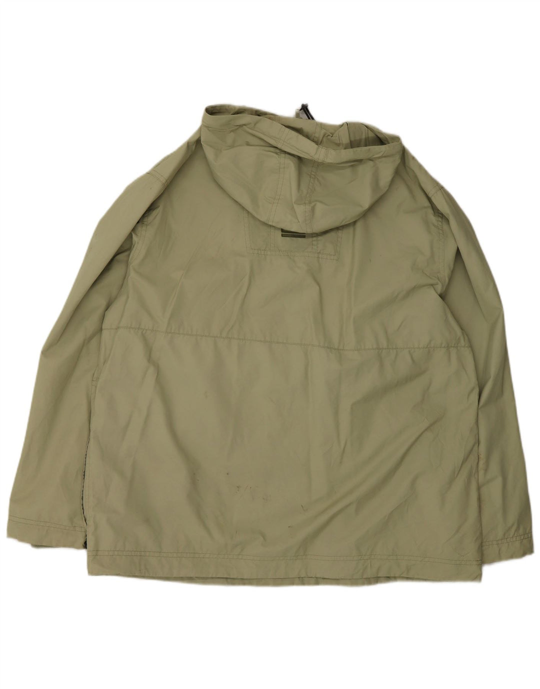 Jaqueta anorak masculina com capuz CAT Reino Unido 40 algodão cáqui grande
