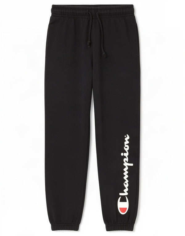 Calça esportiva masculina Champion Graphic Joggers pequena de algodão preto