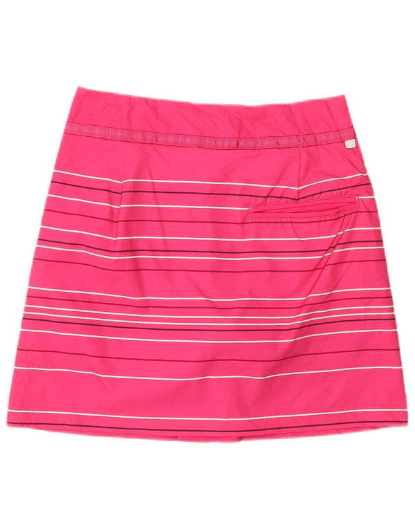 Puma Womens Skort UK 12 Médio Listrado Rosa Poliéster Esportes