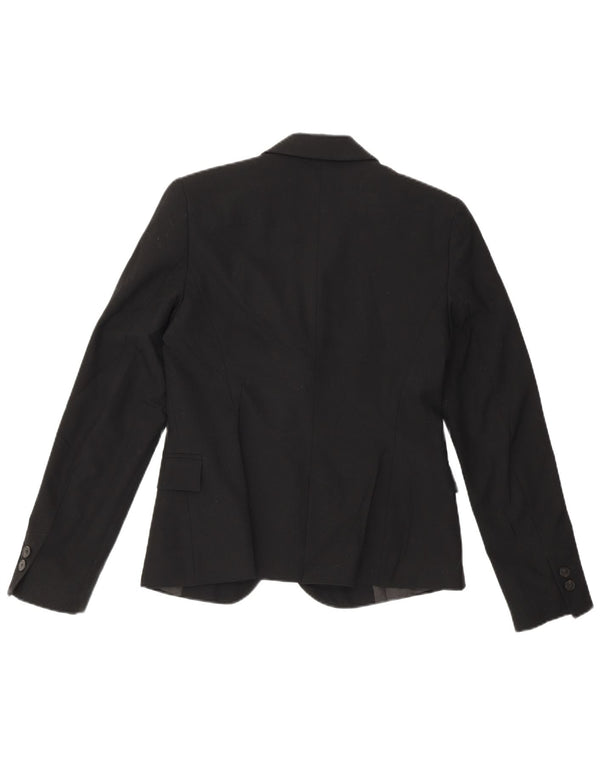 Jaqueta blazer feminina Zara com 1 botão EU 36 XS preto poliéster