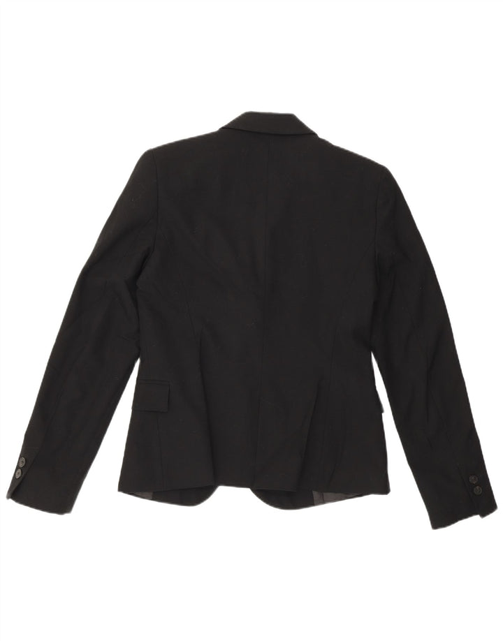 Jaqueta blazer feminina Zara com 1 botão EU 36 XS preto poliéster