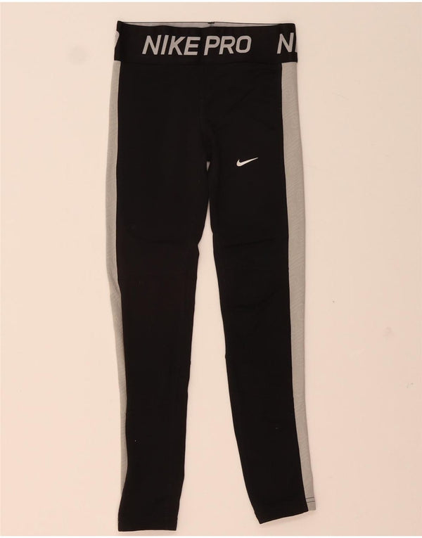 Leggings Nike Boys Graphic 8-9 Anos Preto Colorblock Poliéster