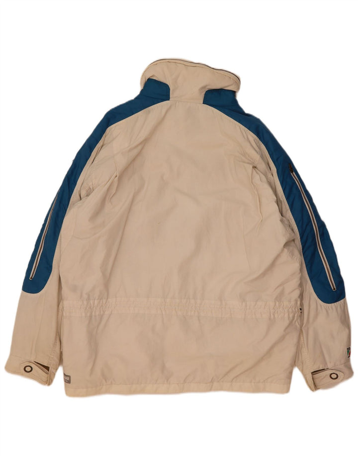 Jaqueta de esqui masculina grande com capuz Colmar IT 50 Medium Off White Colourblock