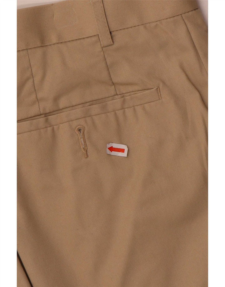 Calça masculina Marks & Spencer com pegged terno W36 L29 bege