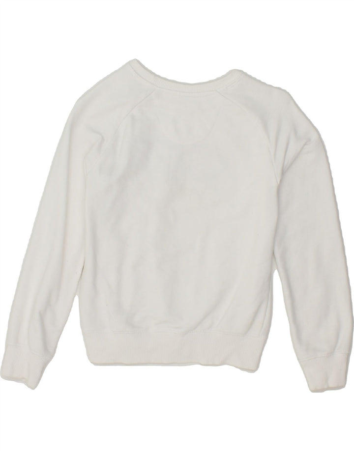 LEVI'S Boys Graphic Sweatshirt Jumper 9-10 Years White Cotton Vintage Levi's and Second-Hand Levi's from Messina Hembry 