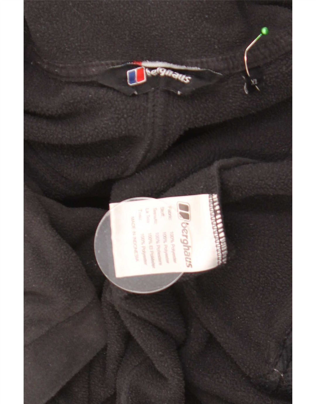 Jaqueta masculina Berghaus Liner Fleece UK 42 XL poliéster preto