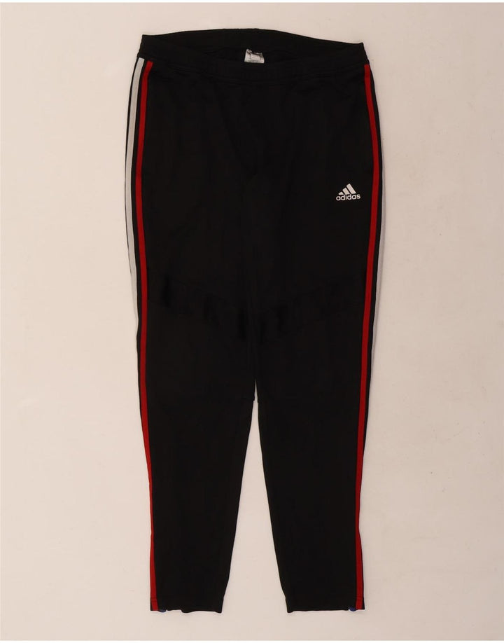 Calça de treino feminina Adidas UK 16/18 grande poliéster preto