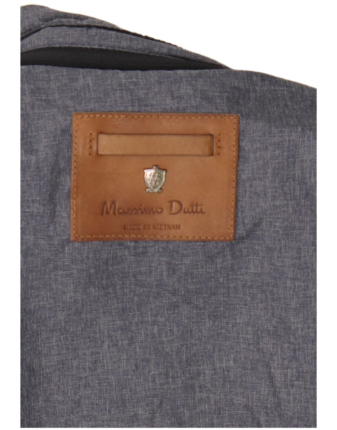 Jaqueta utilitária masculina Massimo Dutti Reino Unido 38 nylon azul marinho médio