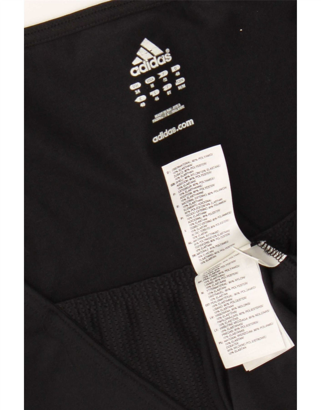 Adidas Womens Climalite Vest Top UK 14 Médio Preto Colourblock Poliéster