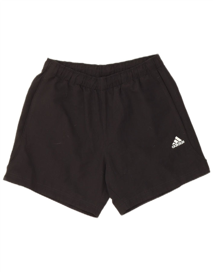 Shorts esportivos masculinos Adidas médio preto poliéster