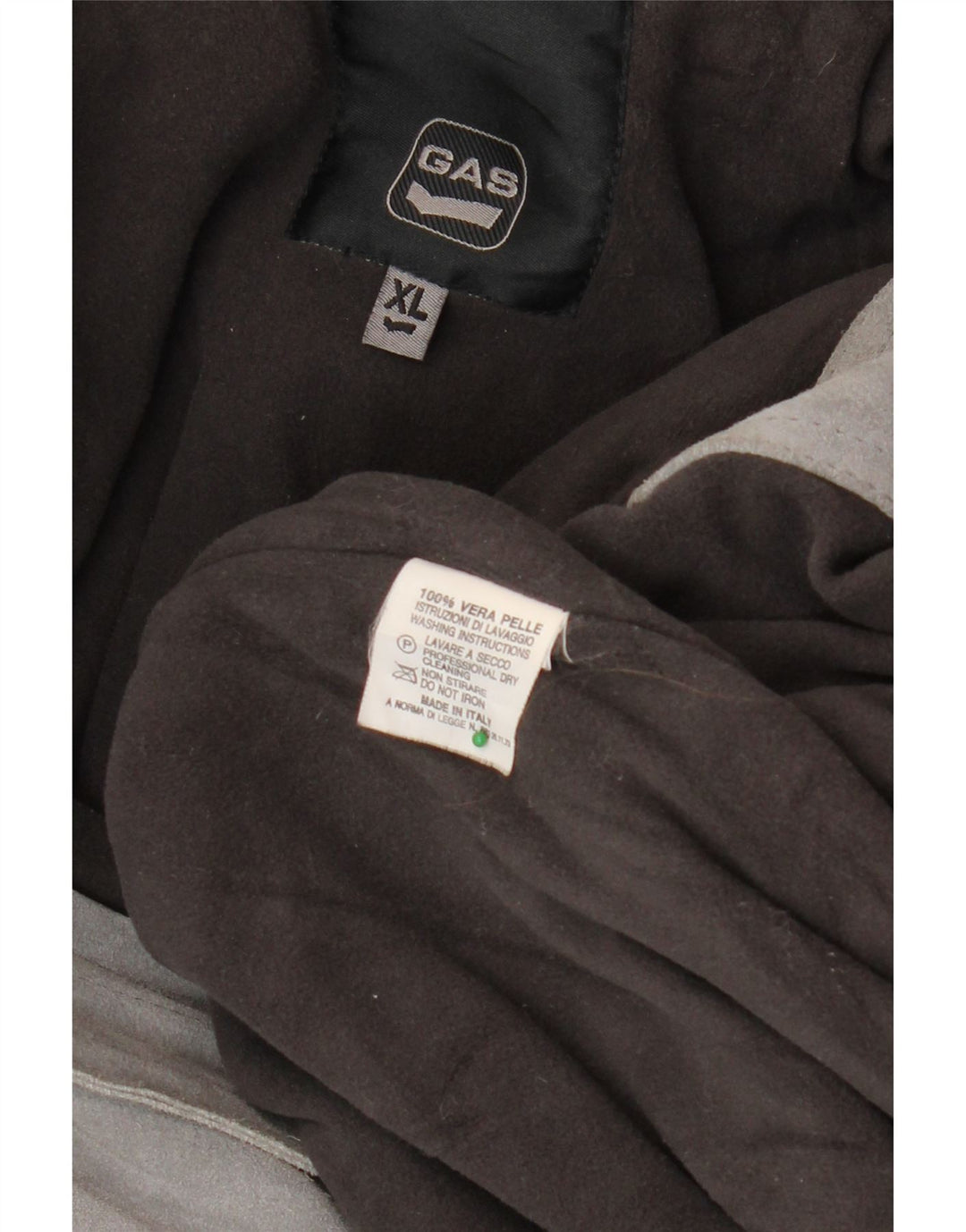 Jaqueta masculina de camurça GAS UK 42 XL couro cinza