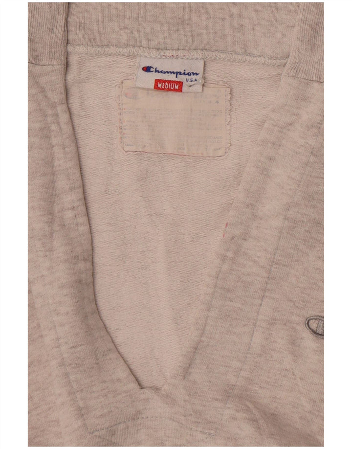 Jumper de moletom feminino Champion Loose Fit UK 14 cinza médio manchado