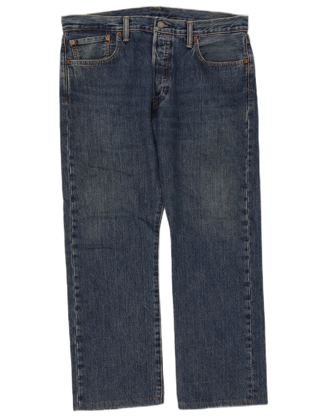 Calça jeans masculina Levi's 501 Straight W34 L26 azul algodão