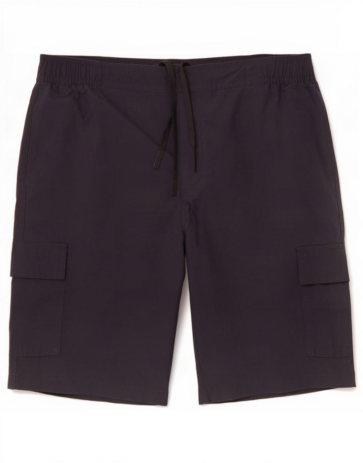 Shorts cargo masculino Marks & Spencer grande W34 preto poliamida