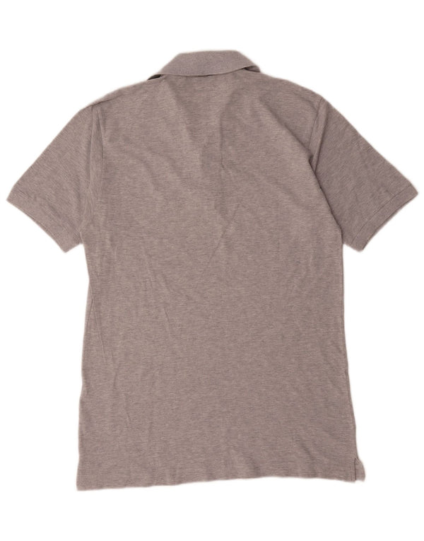 Camisa polo masculina Sergio Tacchini IT 48 algodão manchado cinza médio