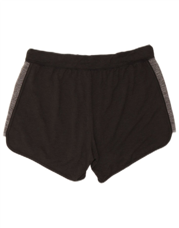 Shorts esportivos femininos Reebok UK 12 poliéster colorblock cinza médio