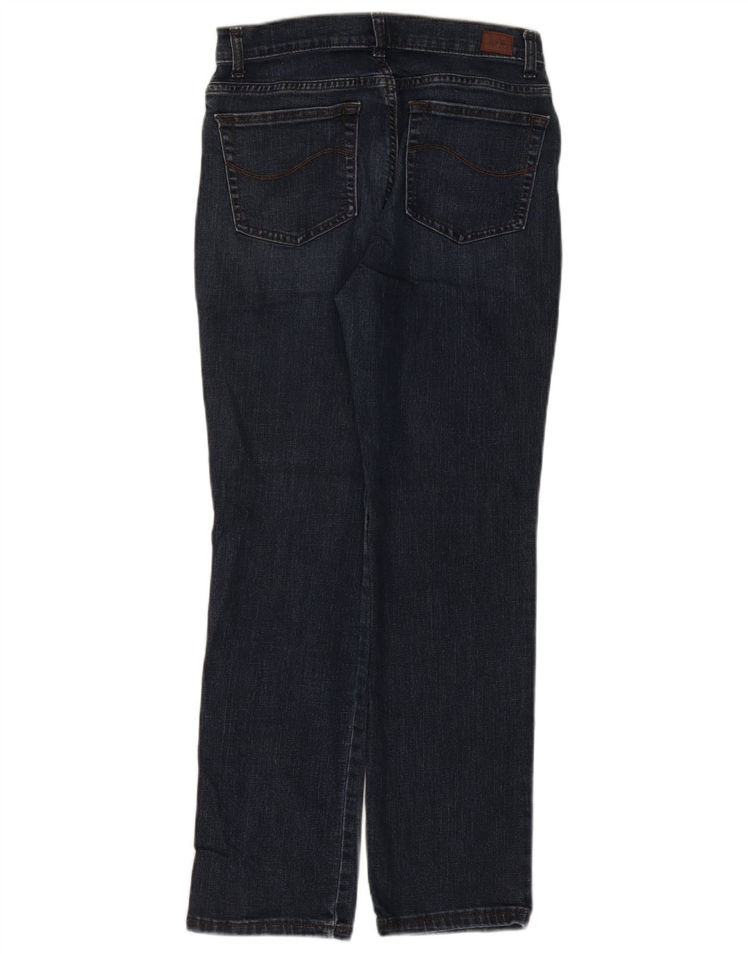 LEE Jeans feminino de cintura média reta US 6 médio W30 L30 azul marinho
