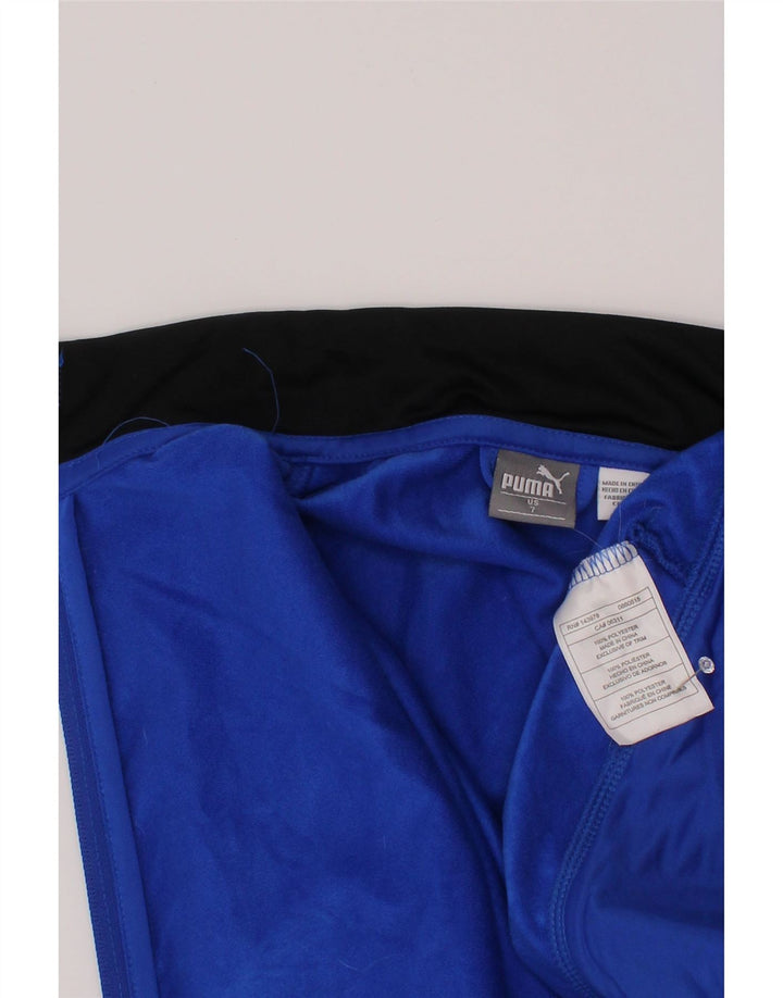 Jaqueta Puma Boys Graphic Tracksuit Top 6-7 Anos Azul Poliéster