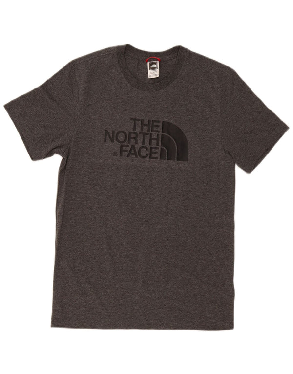 The North Face Camiseta masculina gráfica top pequeno algodão cinza