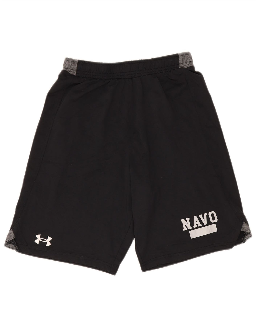 Under Armour Mens Graphic Sport Shorts Pequeno Poliéster Colorblock Preto
