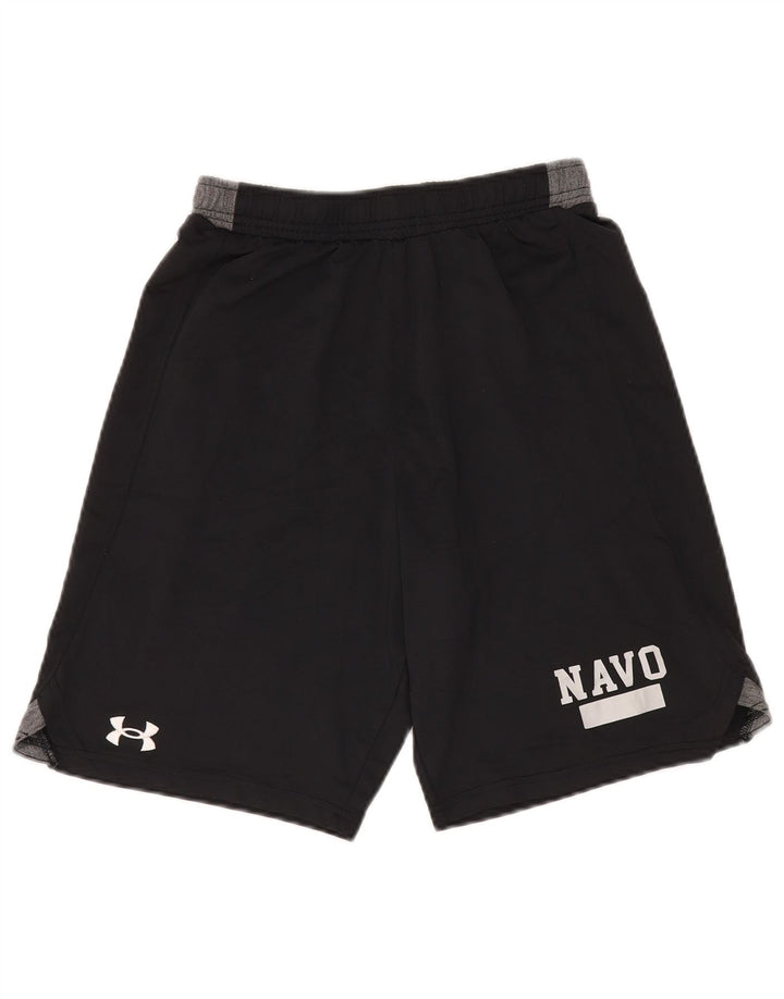 Under Armour Mens Graphic Sport Shorts Pequeno Poliéster Colorblock Preto