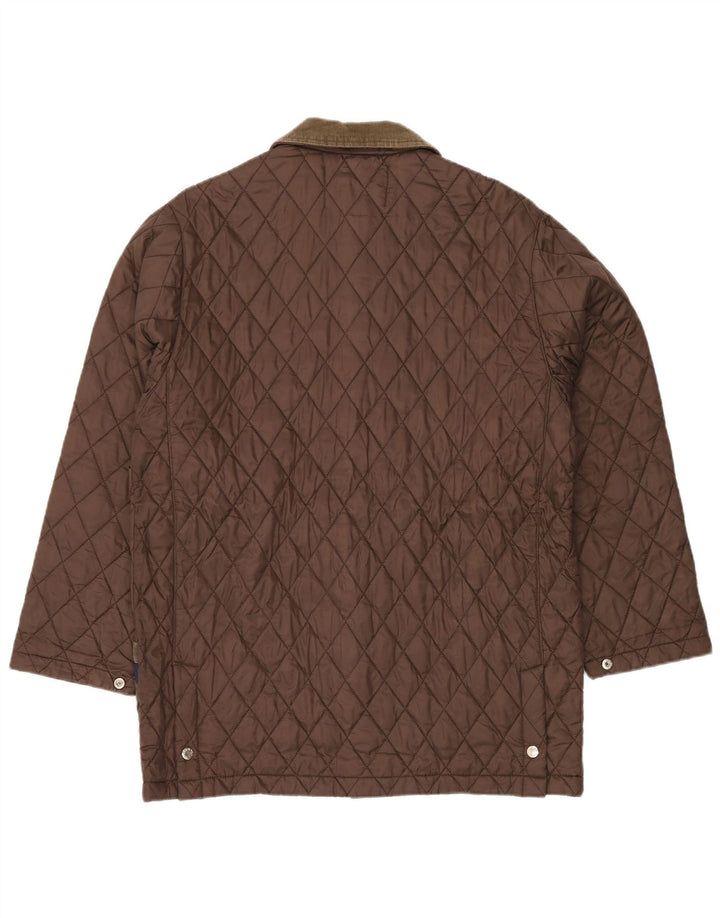 Jaqueta acolchoada masculina SINCLAIR UK 38 nylon marrom médio