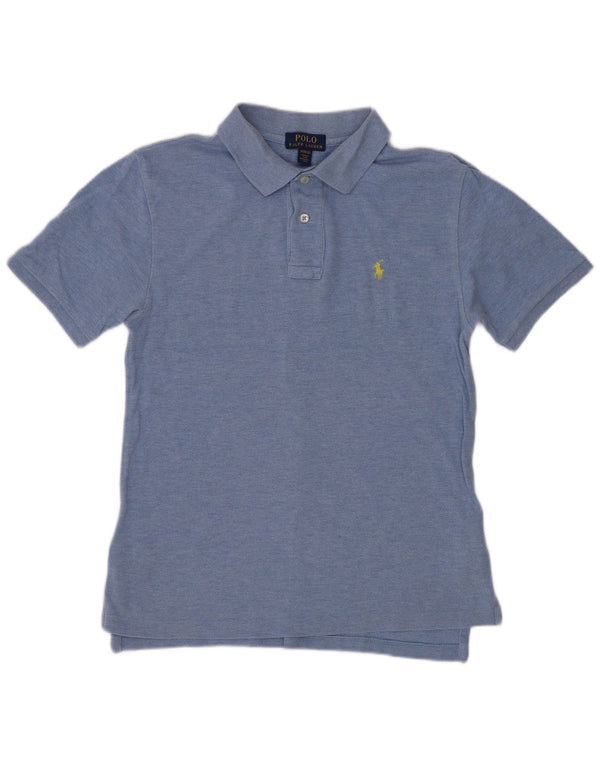 Camisa Polo Ralph Lauren Menino 10-11 Anos Azul Médio Algodão