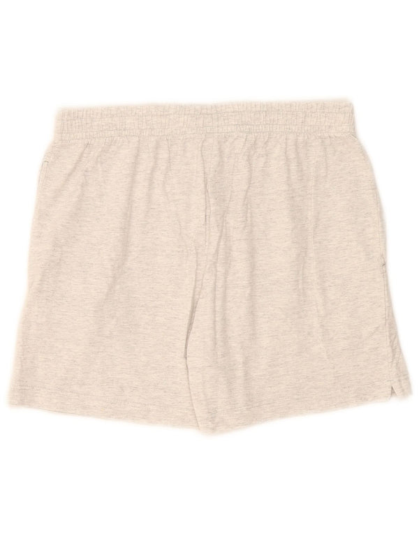 Shorts esportivos femininos Champion UK 14 grandes cinza manchados