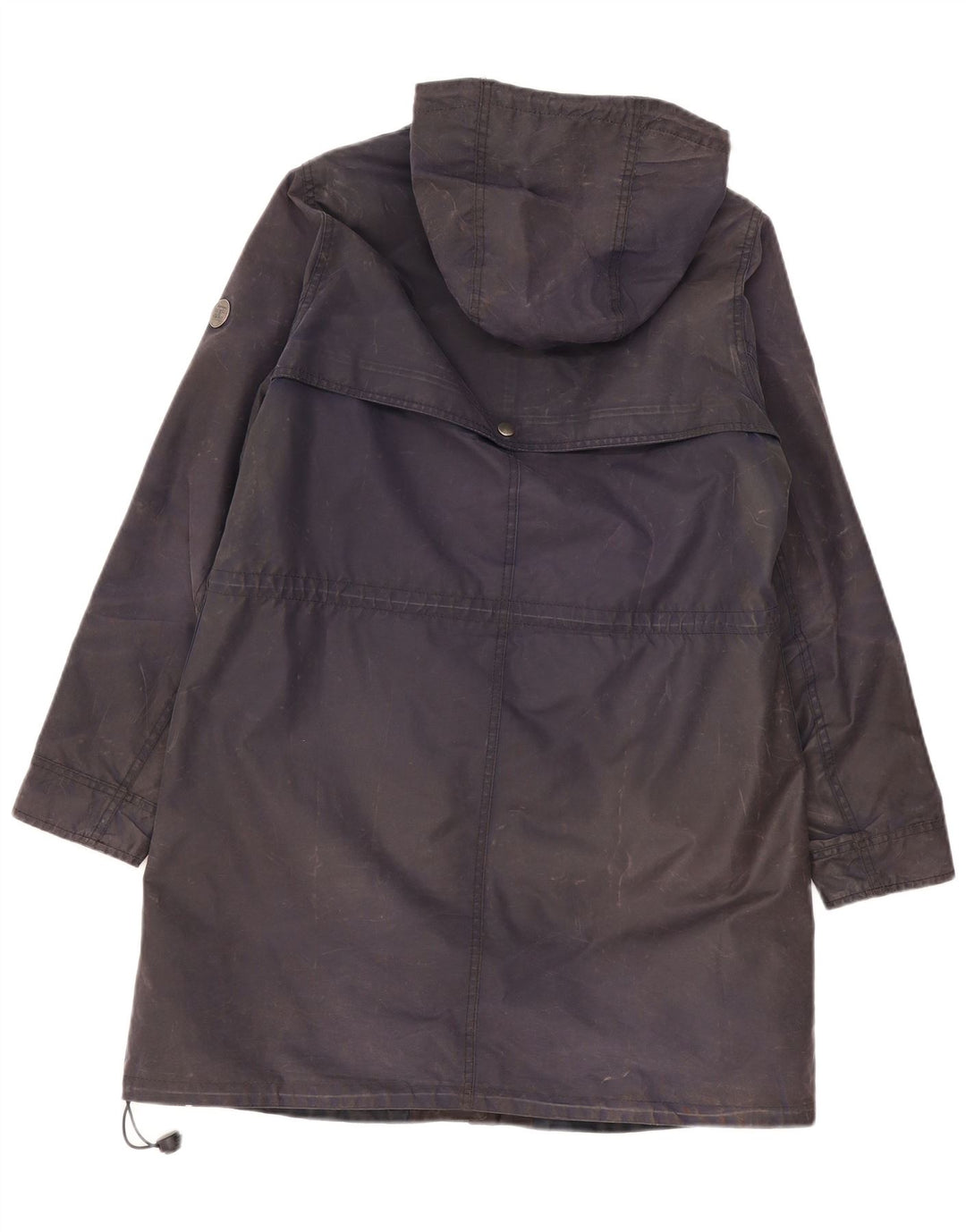 Jaqueta Parka encerada com capuz feminino Barbour Reino Unido 12 azul marinho médio