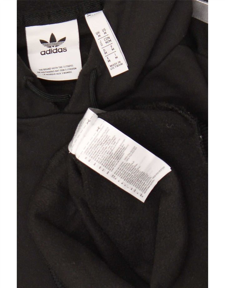 Adidas masculino gráfico moletom com capuz médio preto colorblock poliéster