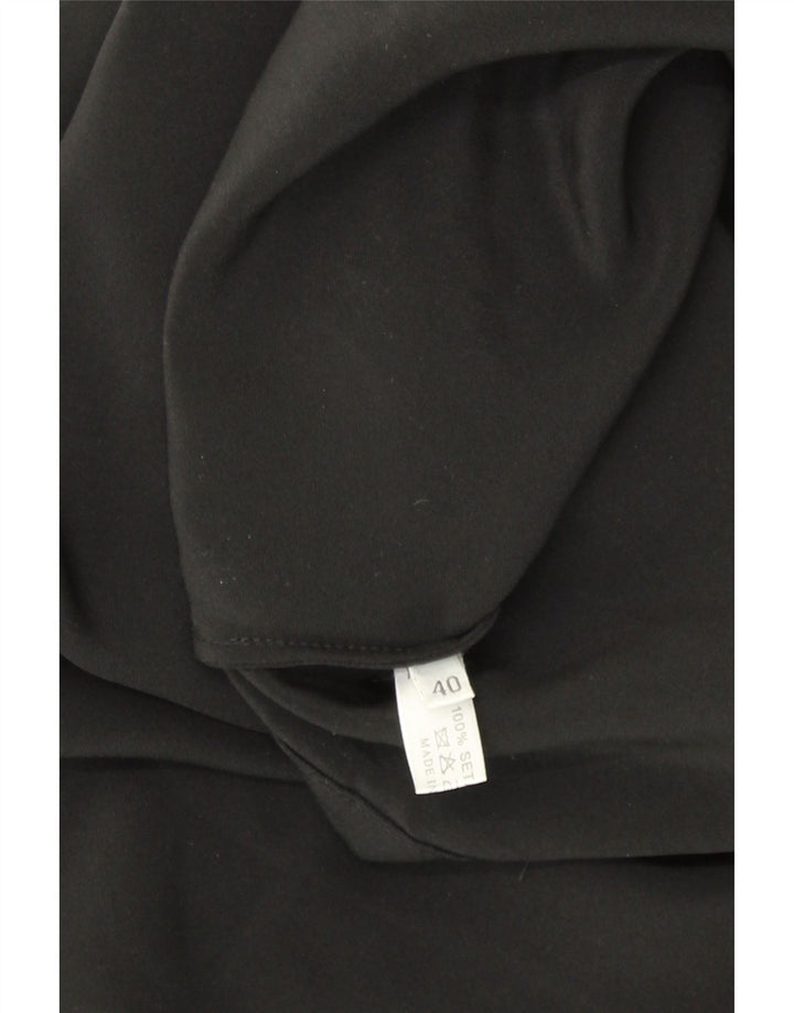 GIANLUCCA CAPANNOLO Womens Batwing Shift Dress EU 40 Medium Black Silk Vintage Gianlucca Capannolo and Second-Hand Gianlucca Capannolo from Messina Hembry 