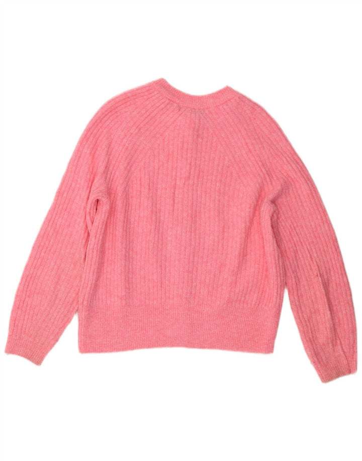 Suéter cardigã feminino Marks & Spencer Regular Fit Reino Unido 14 médio rosa
