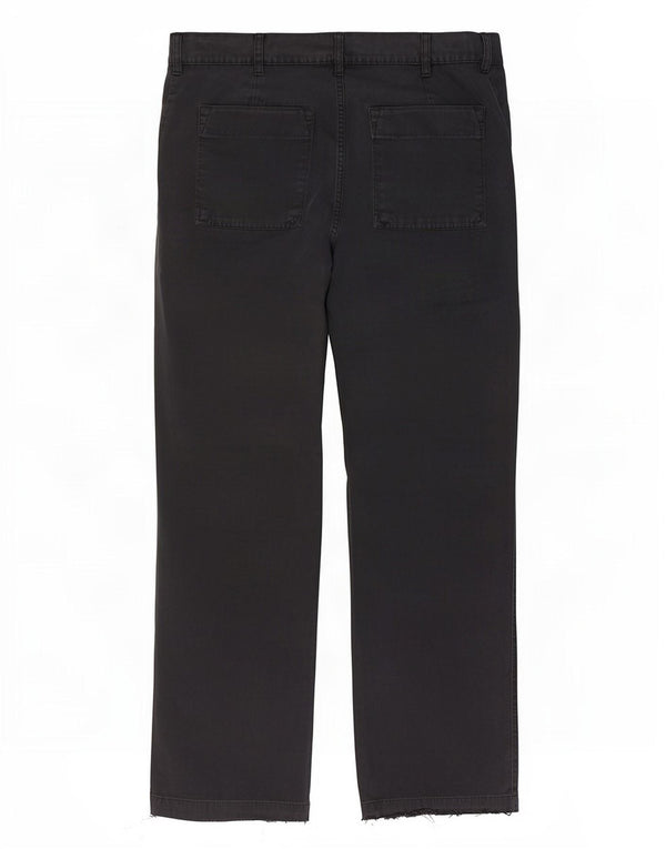 Calça chino reta masculina Marks & Spencer W36 L33 algodão cinza