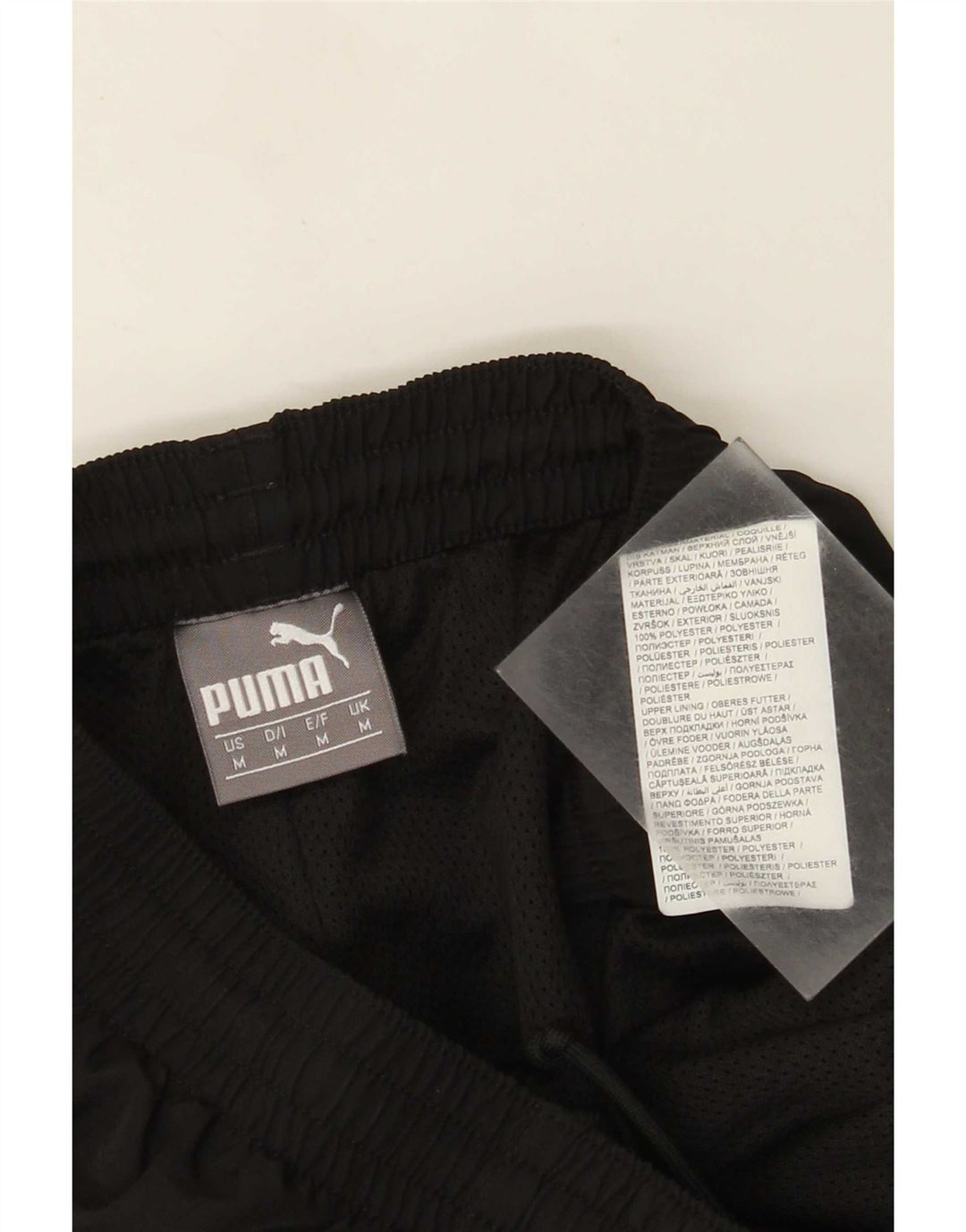 Calça de treino feminina Puma UK 14 médio preto poliéster esportivo
