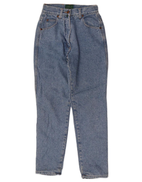 Jeans cônicos femininos Best Company W28 L28 azul
