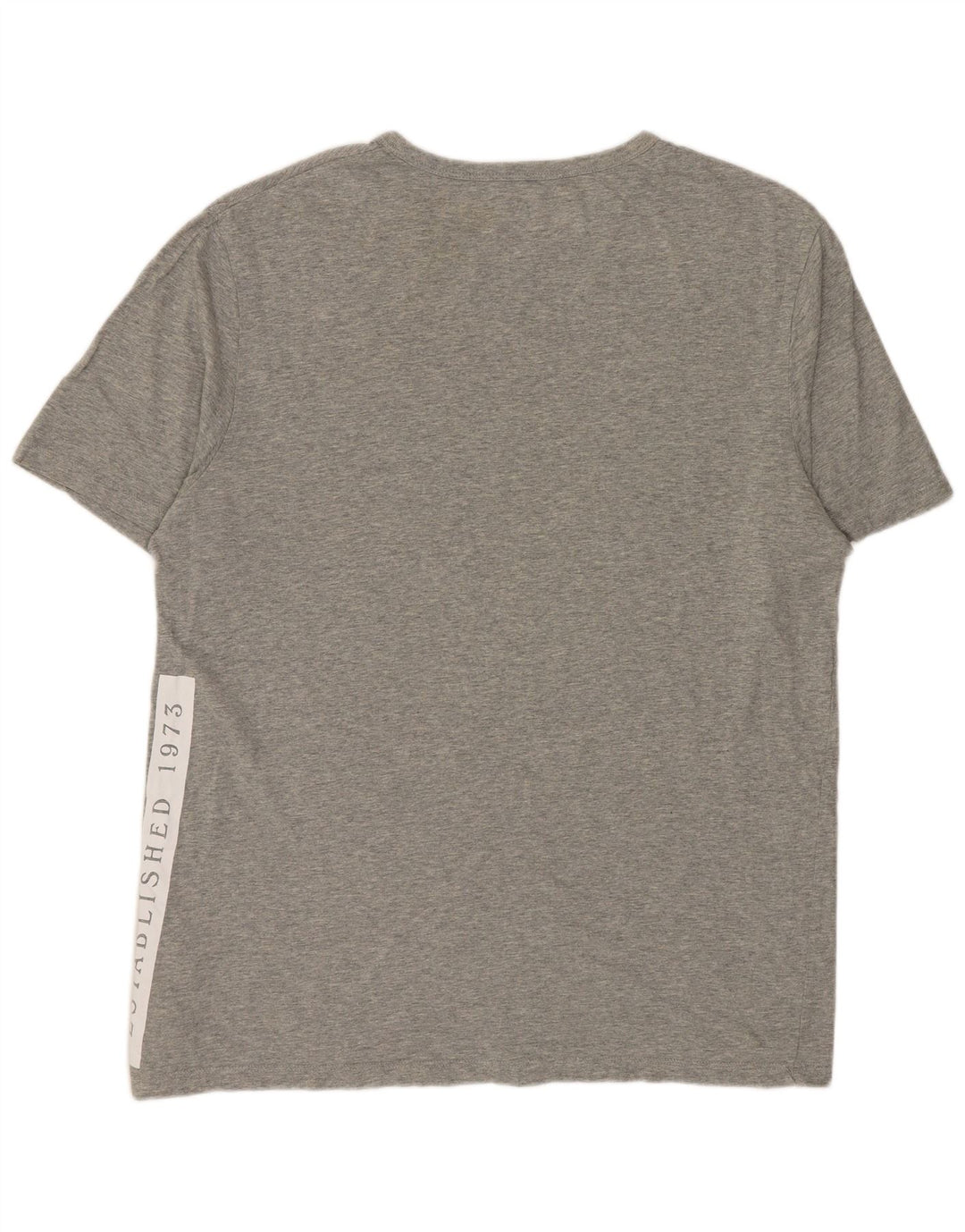 Camiseta masculina TIMBERLAND Regular Fit Graphic Top cinza médio algodão manchado