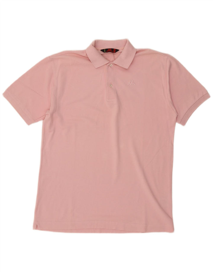 Camisa polo masculina Kappa grande algodão rosa