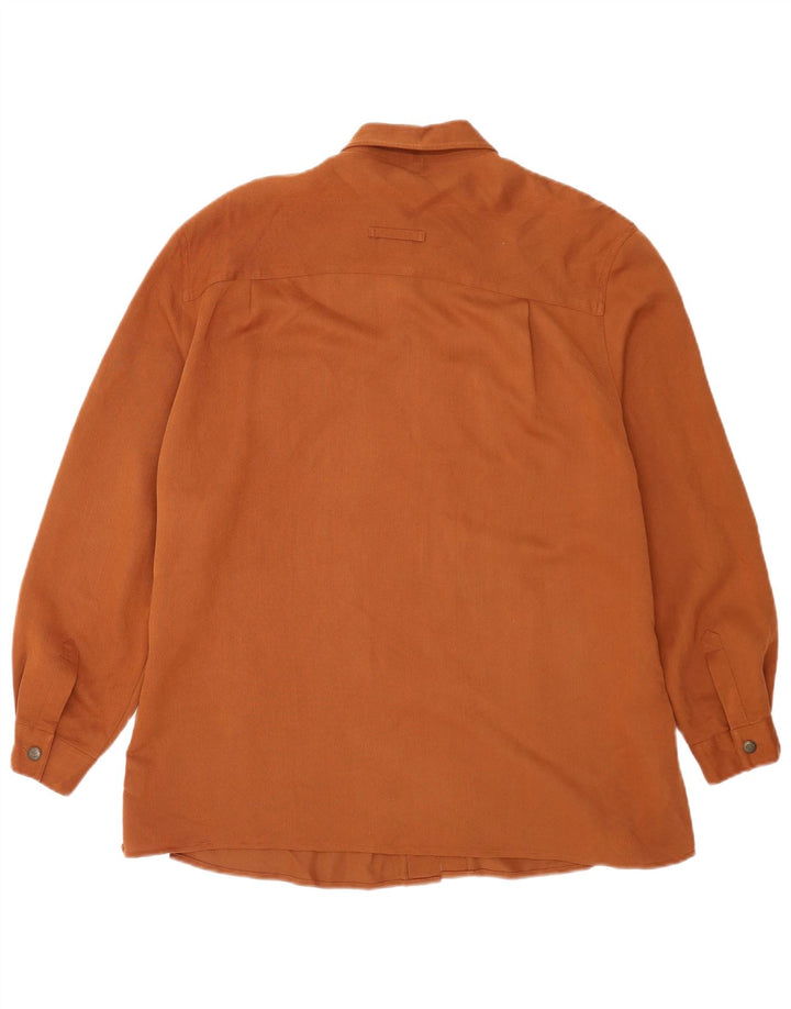 Camisa feminina Biaggini Reino Unido 14 viscose marrom médio