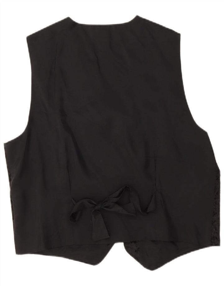 Novo colete rápido feminino ue 44 xl poliéster preto