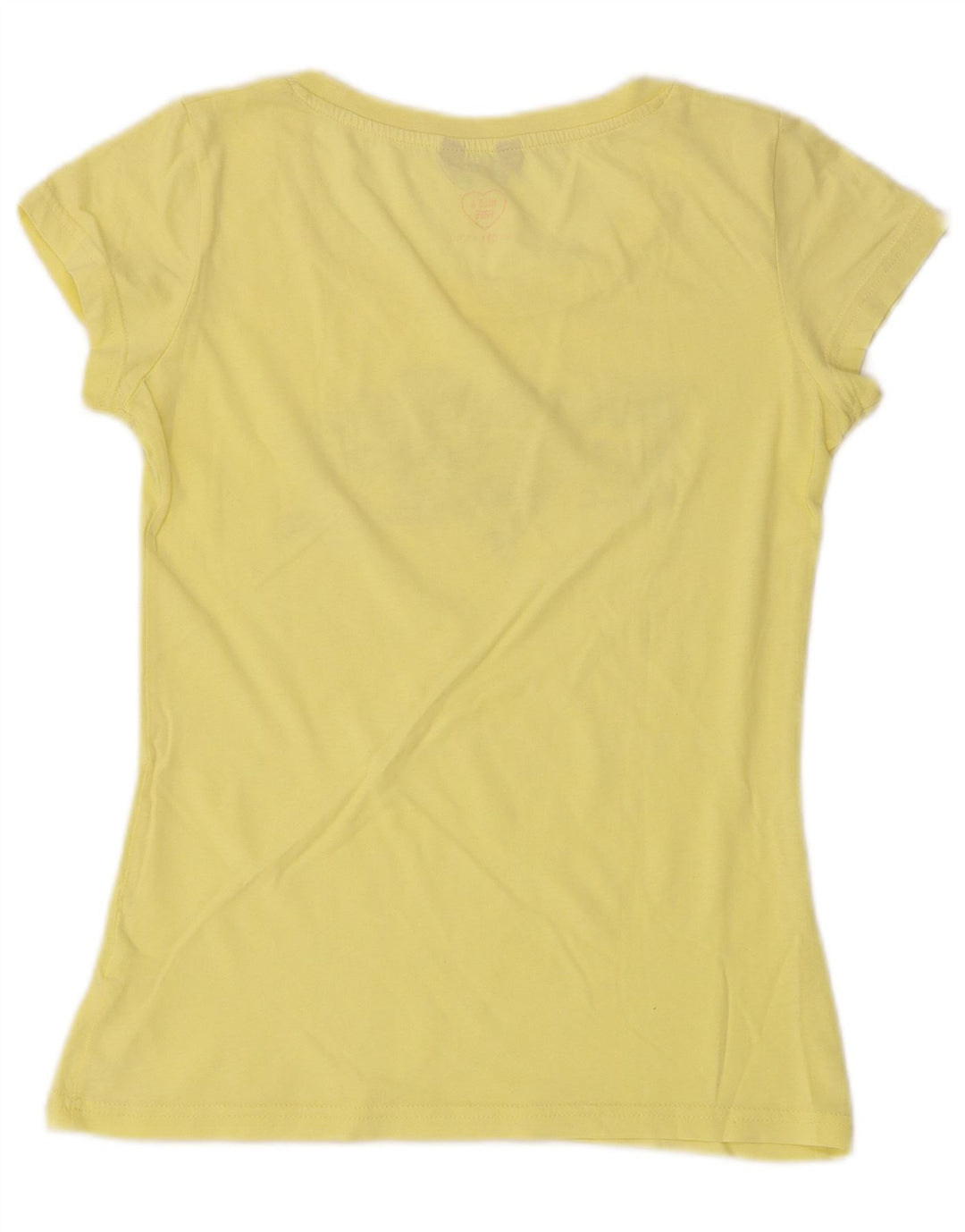 Camiseta feminina MUSTANG com estampa gráfica UK 6 XS amarelo
