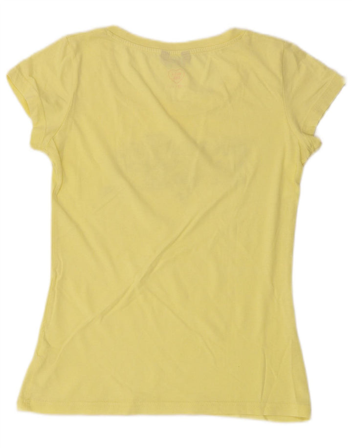 Camiseta feminina MUSTANG com estampa gráfica UK 6 XS amarelo