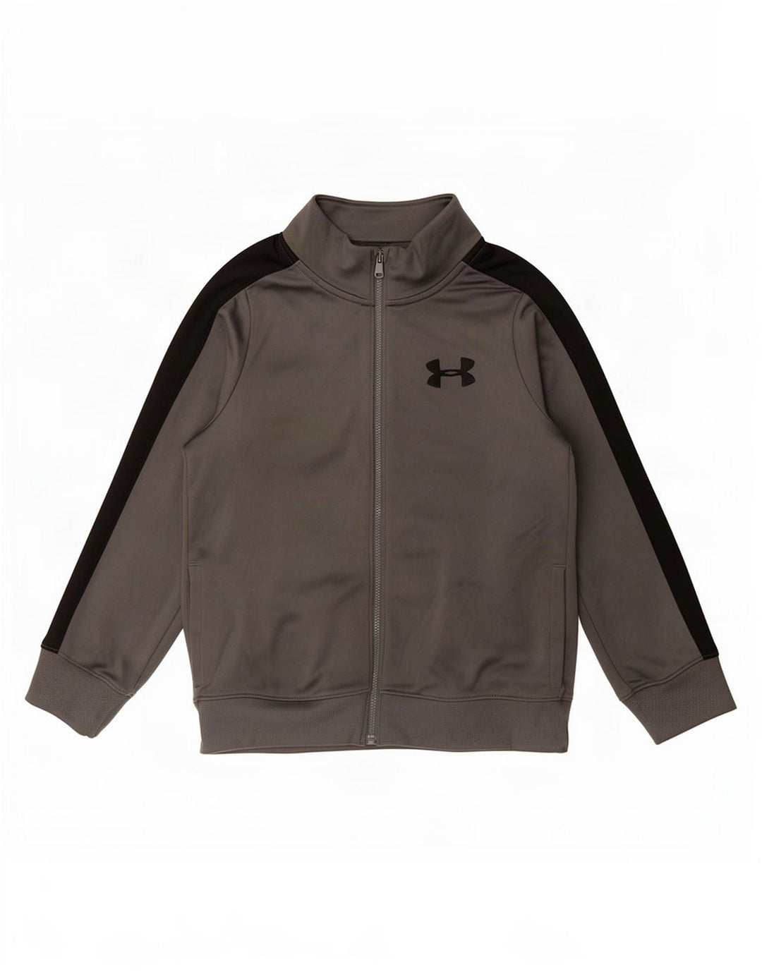 Under Armour Boys Tracksuit Top Jacket 7-8 anos pequeno cinza colorblock