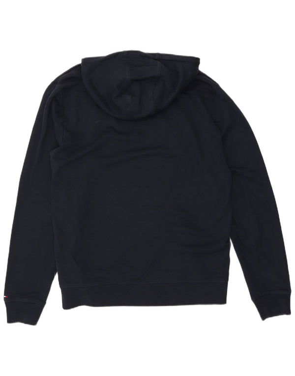 Tommy Hilfiger Mens Graphic Hoodie Jumper XL Azul Marinho Algodão