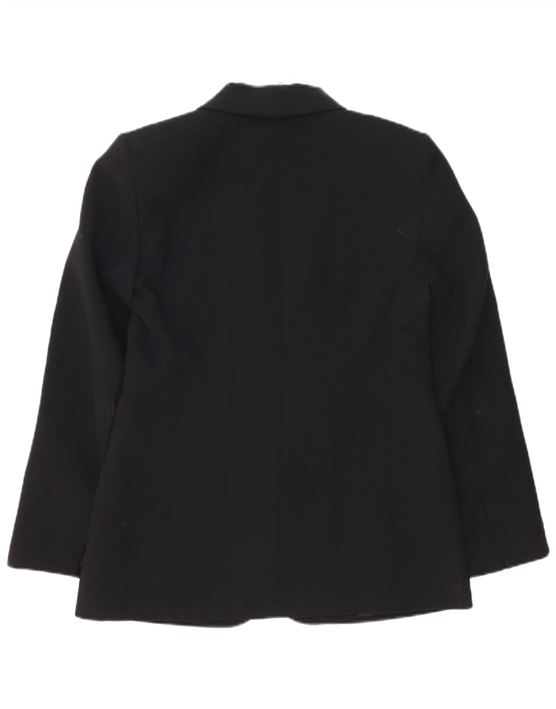 Jaqueta blazer feminina Zara com 1 botão Reino Unido 12 poliéster preto médio