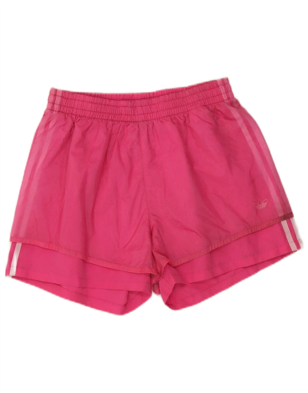 Shorts esportivos femininos Adidas UK 12 poliéster rosa médio