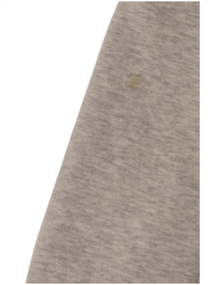 Suéter masculino SUPERDRY com capuz e zíper gráfico pequeno algodão manchado cinza