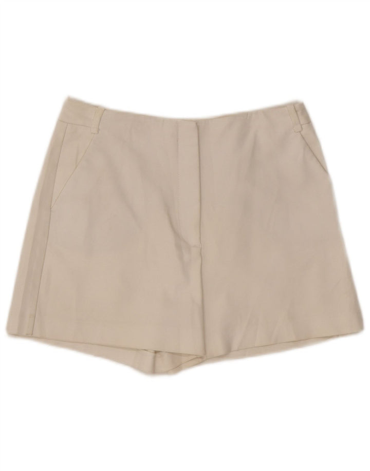 Zara Womens Chino Shorts Médio W28 Algodão Branco